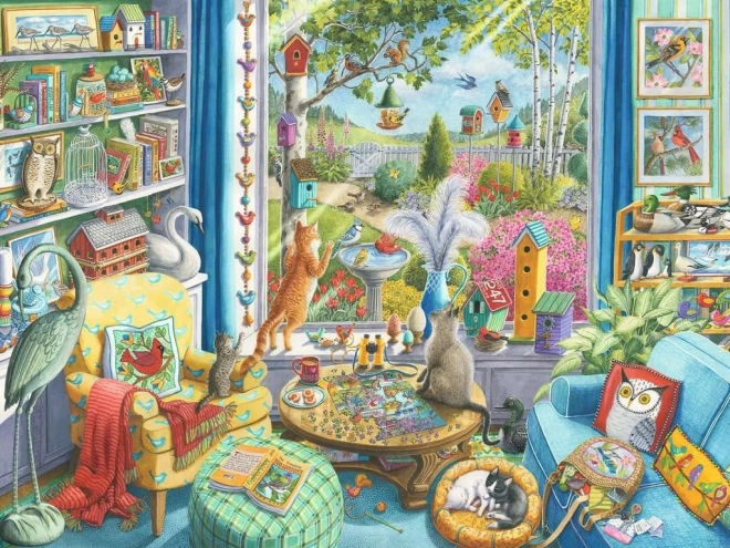 Ravensburger puslespil Fuglekiggeri XL 750 brikker