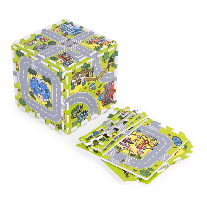 Stor EVA skummåtte til børn By 90,5x90,5 cm 21 stk ECOTOYS