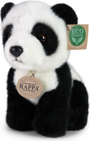 Plys panda siddende 18 cm, miljøvenlig