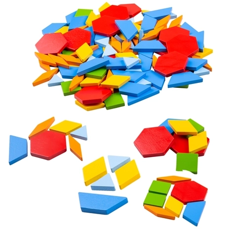 Bigjigs Toys Træ farverig mosaik