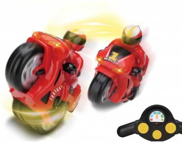Fjernstyret motorcykel med effekter