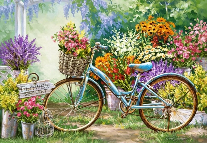 Puslespil 1000 stykker Blomstermarked