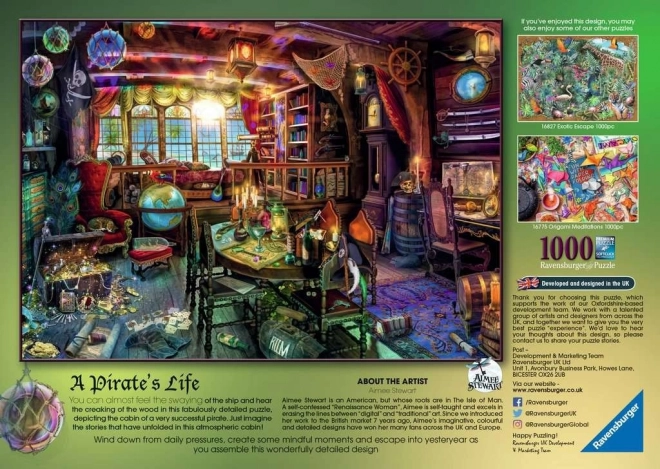 Ravensburger 1000-brikkers puslespil Piratliv