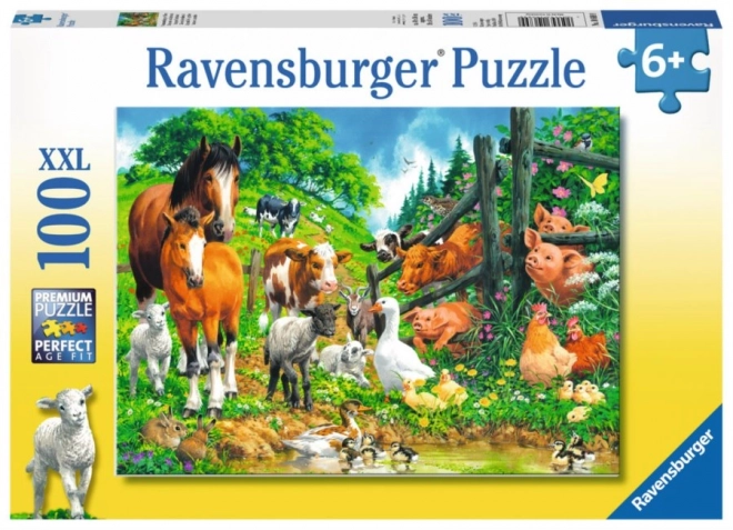 Ravensburger Puslespil Dyr XXL 100 brikker