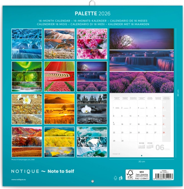 Notatkalender Palette 2026