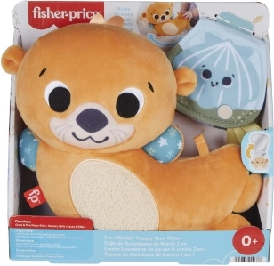 Fisher-Price sød odder 2-i-1 – mavepude og raslende ven