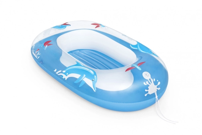 Ponton Blå Delfin 102x69 cm BESTWAY