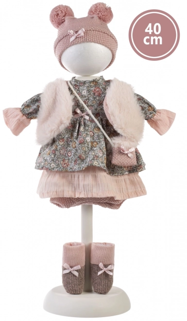 Llorens 540C CARLA - realistisk dukke med blødt stofkrop - 40 cm