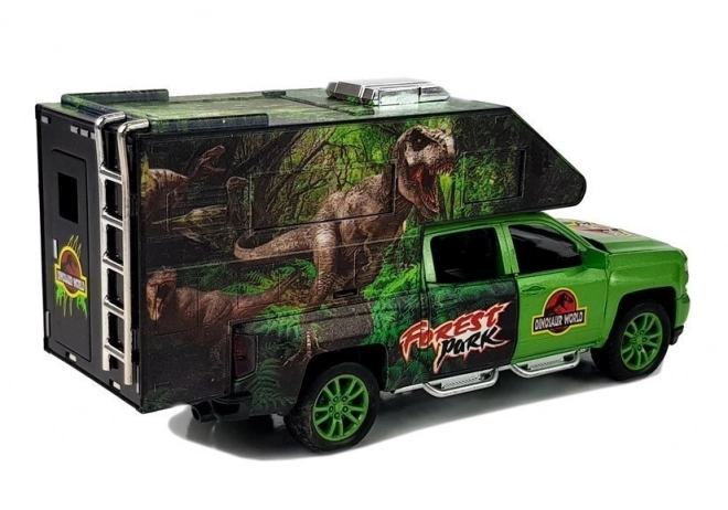 Camper med dinosaurer grøn