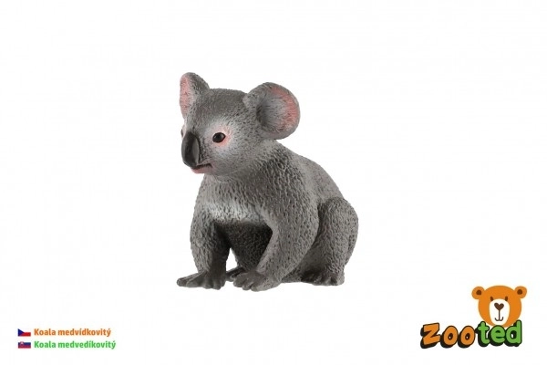 Koala bamsetype zootet plast 8cm i pose