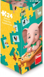 Dino puslespil Elefanten Mio 24 brikker