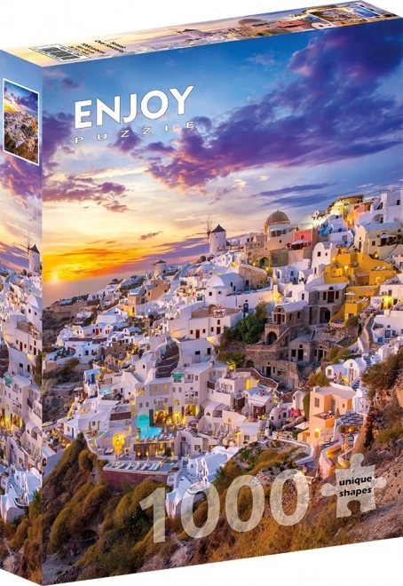 Puslespil Solnedgang over Santorini 1000 brikker