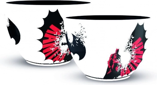 Cappuccinokrus med Batman-motiv