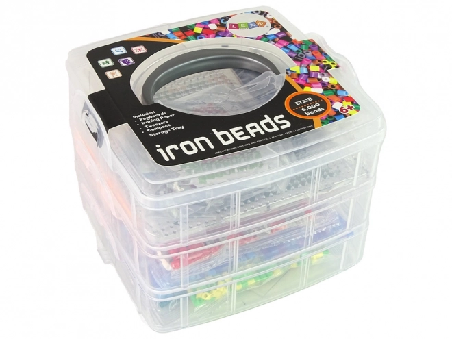 Sæt af farverige strygeperler DIY 6000 stk