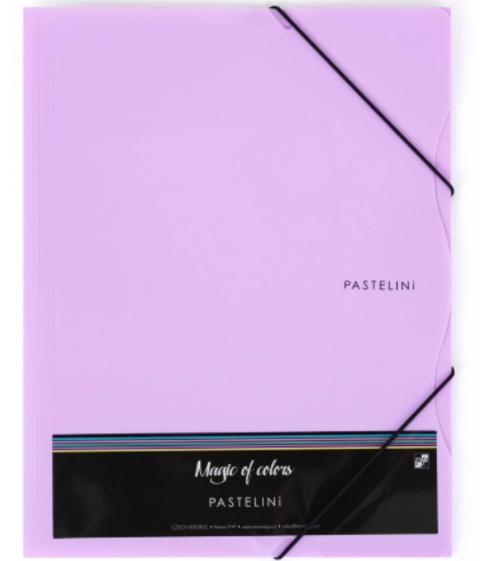 KARTON P+P Mappe Pastelini med elastik A4 lilla