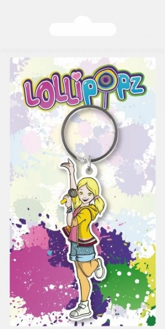 Lollipopz nøglering gul