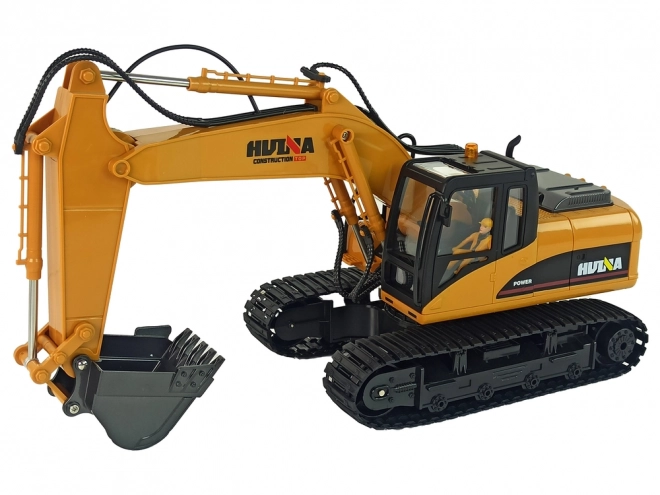 Gul RC Gravemaskine Caterpillar 1:14 med Fjernbetjening
