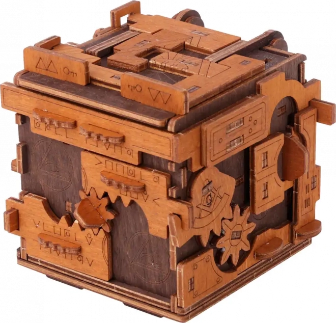Træ puslespilsboks escape room spil med 149 dele