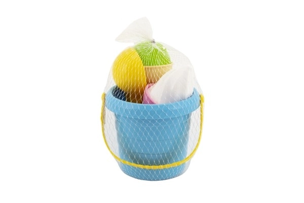 Sæt til sand plast spand + isforme i net 12x17x12cm 12m+