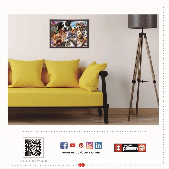 Educa Puzzle sjov selfie 500 brikker