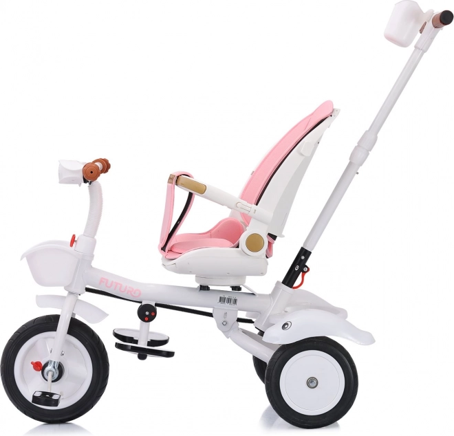 CHIPOLINO Trehjulet med tag Futuro 2i1 Prinsesse