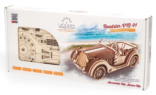 Ugears 3D puslespil - Roadster VM 01 - 437 stykker