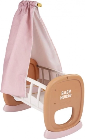 vugge til dukker med baldakin smoby baby nurse