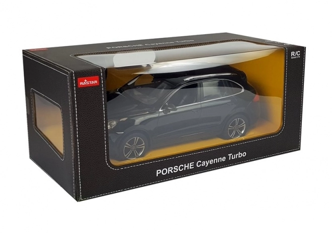 Rastar R/C Porsche Cayenne Turbo Rastar 1:14 sort med fjernbetjening