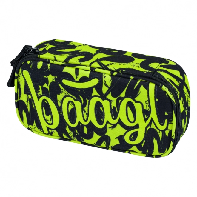 BAAGL Skole penal-etui Lime