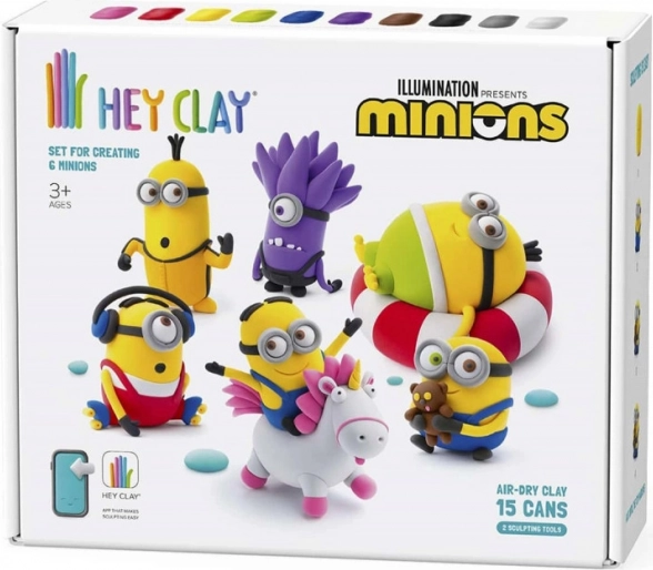 Hej Clay plastiksæt Minions