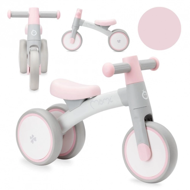 Løbecykel MoMi TEDI mini lyserød