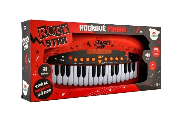 Børne-piano ROCK STAR med 31 tangenter
