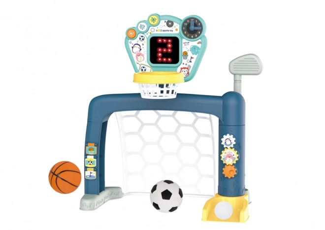 Sæt af håndspil til småbørn 3 i 1 Golf Basketball Fodbold
