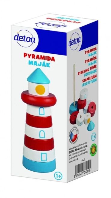 Træ-stablepyramide fyrtårn DETOA