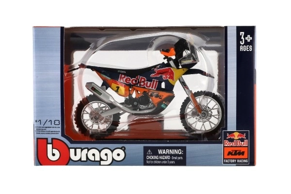 Bburago rød Bull KTM Rally Dakar 2019 motorcykel 1:18