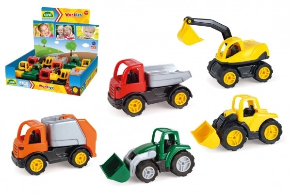 Autobiler plast 12-14cm 18m+ 1 stk
