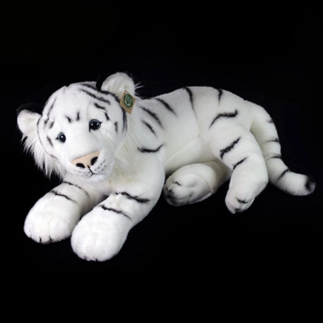 Plys tiger hvid 60 cm MILJØVENLIG