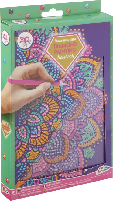 Blok A5 Lilla Mandala Diamantmaleri