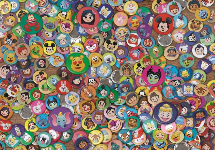 puslespil 1000 stk disney emoji kompakt