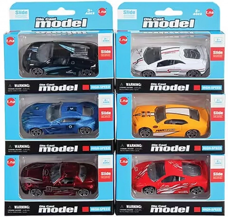 Racerbil med friløb 7,5 cm