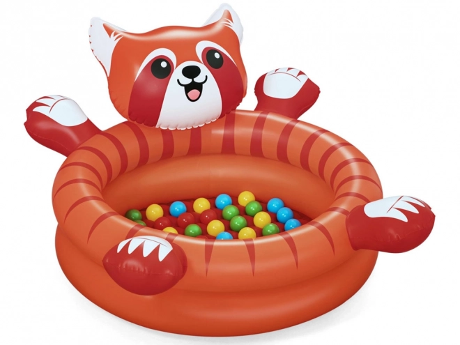 Tør pool rød panda med bolde fra Bestway