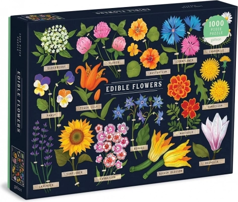 Galison puslespil spiselige blomster 1000 brikker