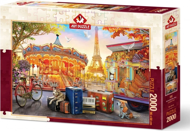 Puslespil Lunapark i Paris 2000 brikker