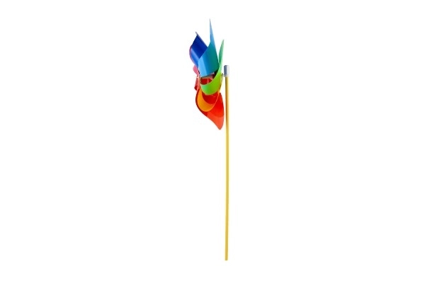 Vindspil diameter 22cm farvet regnbue plastik 47cm