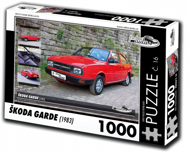 Puslespil RETRO-AUTA Škoda Garde 1983, 1000 brikker