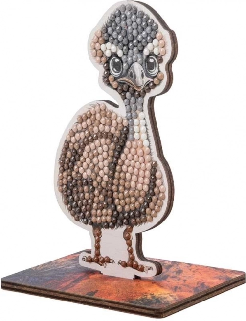 Diamantmaling Emu - Crystal Art
