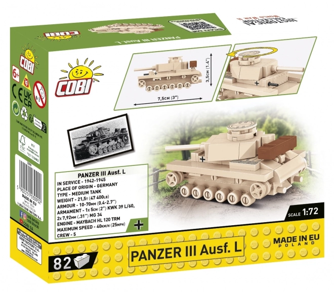 Model tank Panzer III Ausf. L
