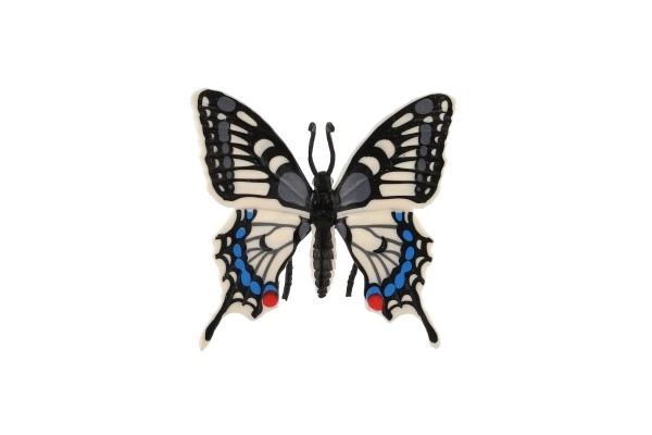 Tropisk sommerfugl Papilio / fennikel-sommerfugl lavet af plastik 8 cm i pose