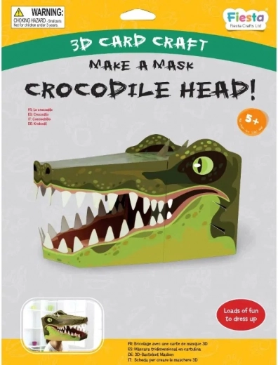 Kreativt sæt 3D maske Krokodille