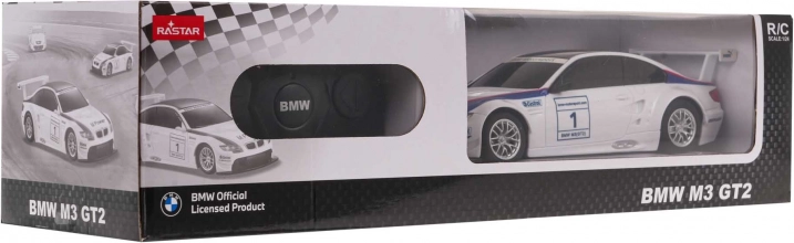 Fjernstyret bil BMW M3 1:24 (hvid) fra RASTAR
